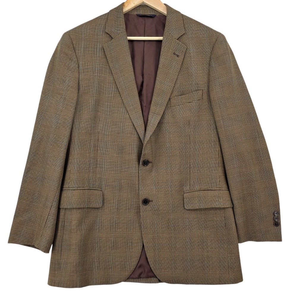 Brooks Brothers‎ Mens 42L Yorkshire Tweed 1818 Madison Moon Wool Blazer Jacket